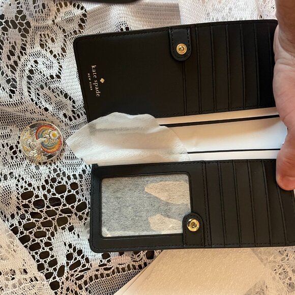 NWT***FREE SHIPPING**KATE SPADE WALLET-MADISON LARGE SLIM BIFOLD WALLET - Picture 5 of 9